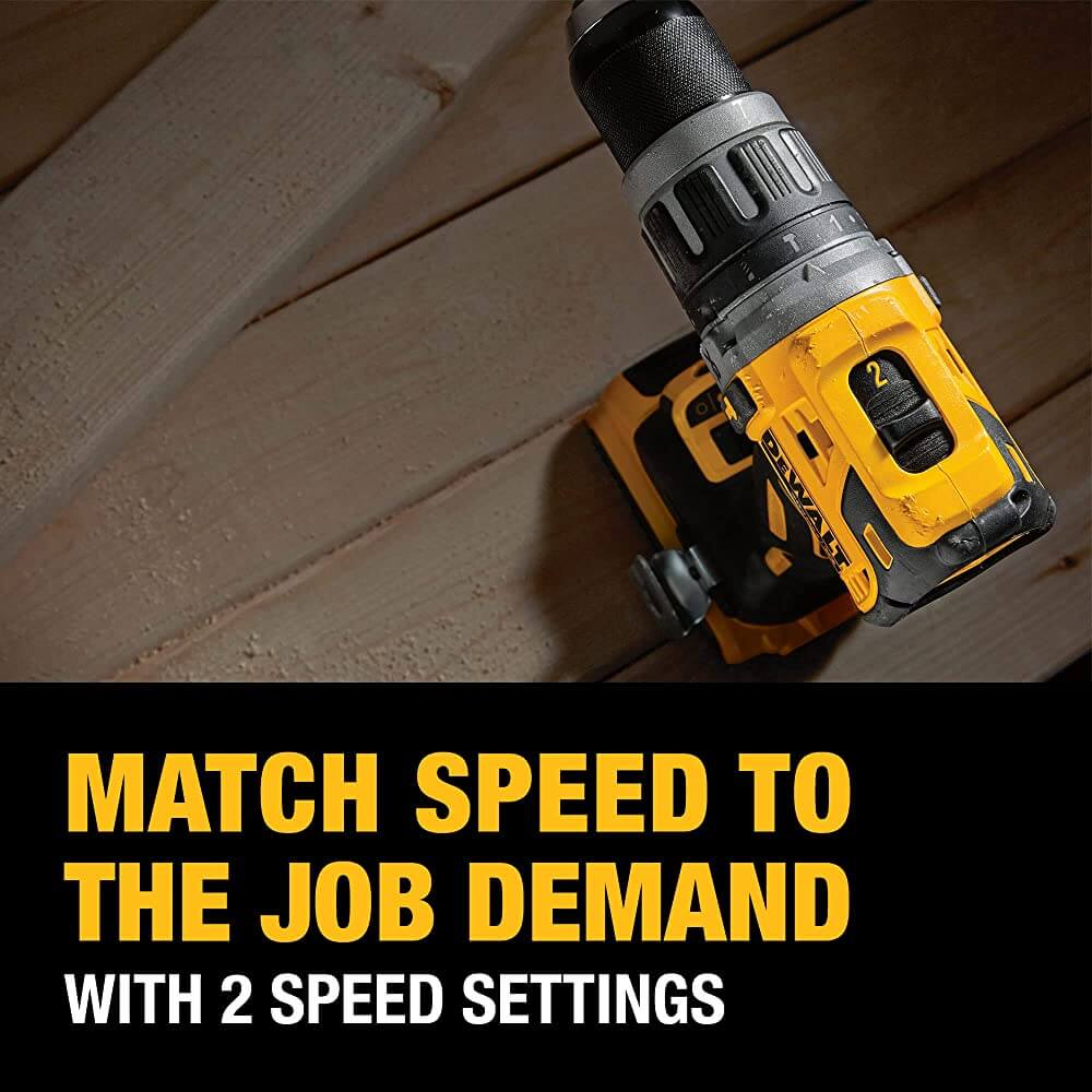 DEWALT DCK287D1M1 20V MAX* XR® cordless HAMMER DRILL/DRIVER & IMPACT DRIVER COMBO KIT