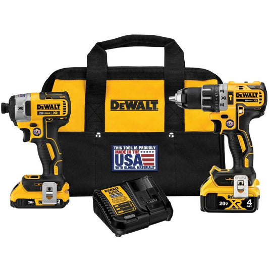 DEWALT DCK287D1M1 20V MAX* XR® cordless HAMMER DRILL/DRIVER & IMPACT DRIVER COMBO KIT