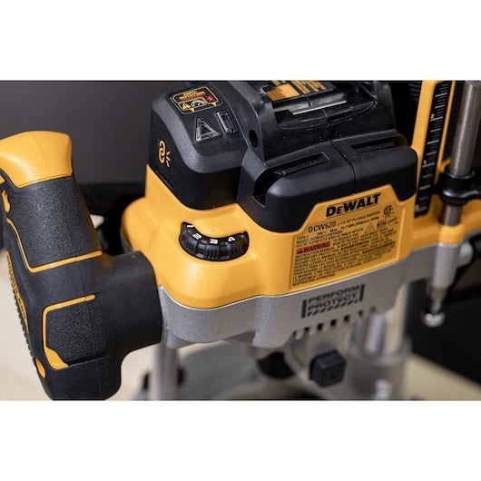 DEWALT DCW620B 20V MAX* XR® Brushless Cordless 2-1/4 Peak HP Plunge Router (Tool Only)