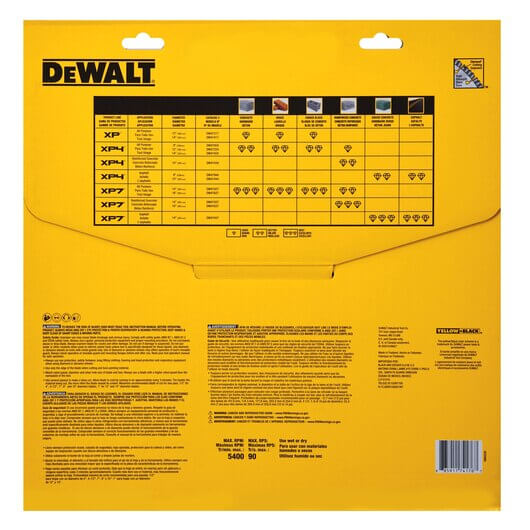 DEWALT DW47427 XP7 All-Purpose Segmented Diamond Blades