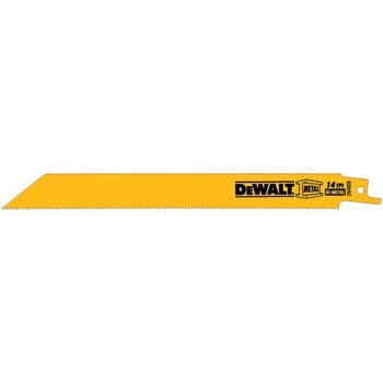 DEWALT DW4809 9" 14 TPI Straight Back Bi-Metal Reciprocating Blade