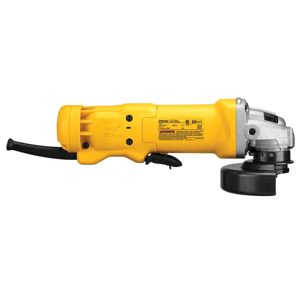 DEWALT DWE402 4-1/2" (115mm) Small Angle Grinder