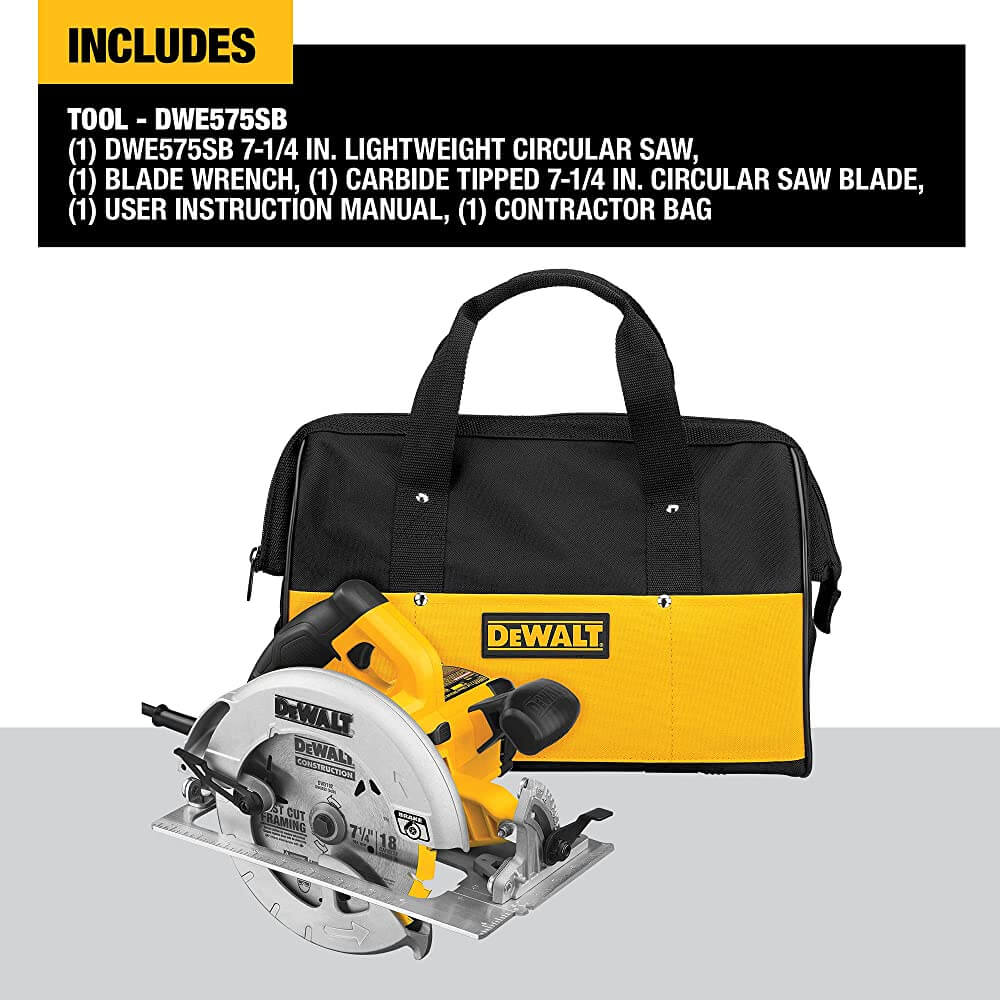 DEWALT DWE575SB 7-1/4 in. Lightweight Circular Saw