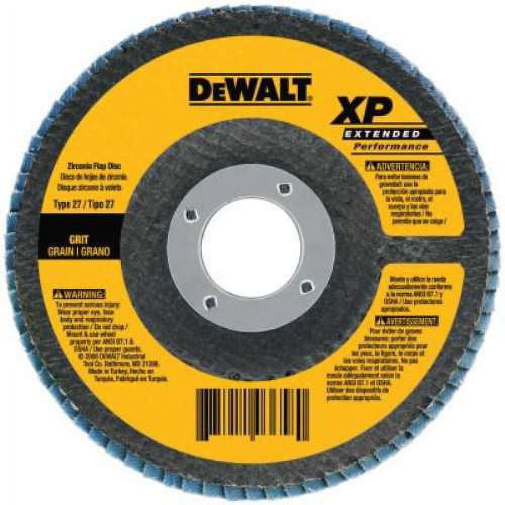 DEWALT DW8356 4-1/2-Inch By 5/8-Inch-11 40G Type 27 Hp Flap Disc