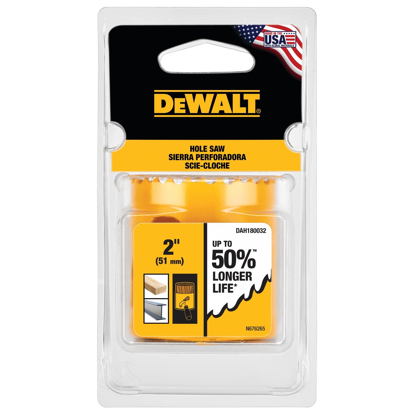 DeWalt DAH180066 4-1/8 (105Mm) Hole Saw