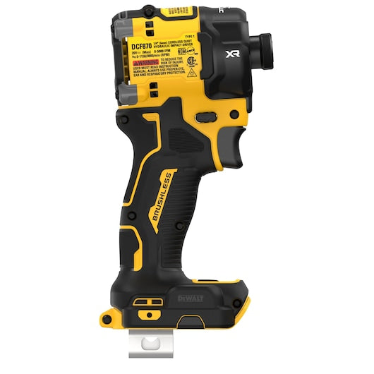 DeWalt DCF870B 20V MAX XR Brushless Cordless 1/4 in Quiet Hydraulic Impact Driver (Tool Only)