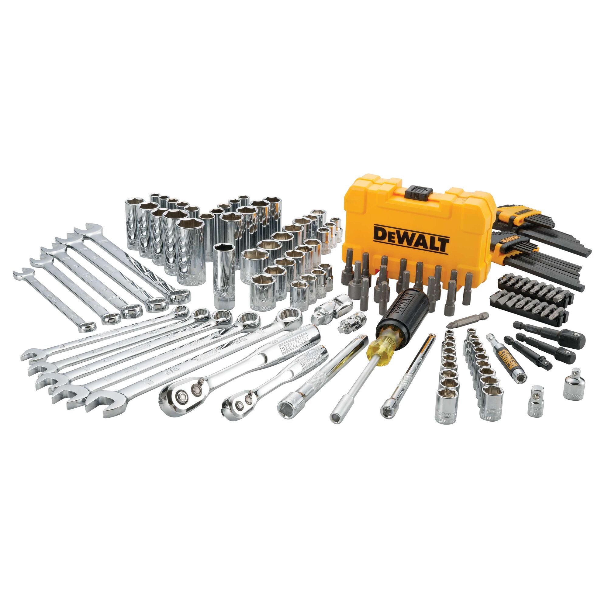 DeWalt DWMT73802 142 pc. 1/4 in. and 3/8 in. Drive Mechanics Tool Set