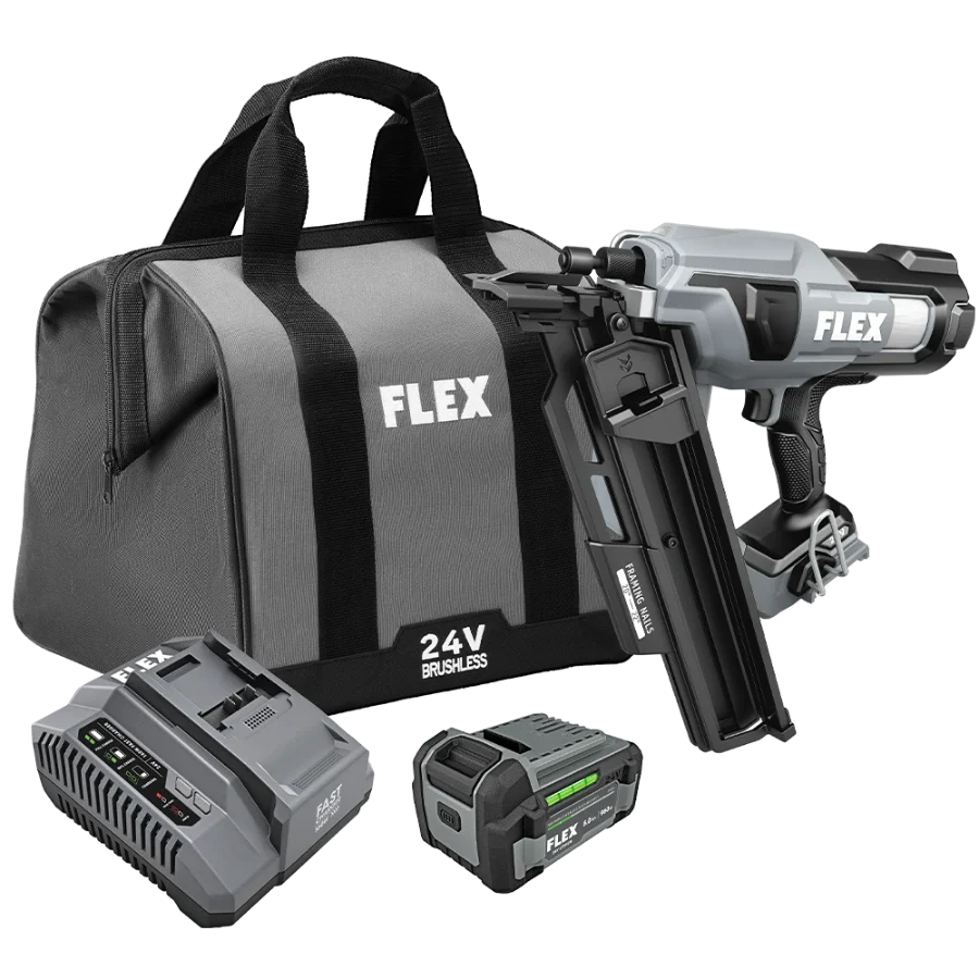 FLEX FX4351A-1C 21 Degree Framing Nailer Kit