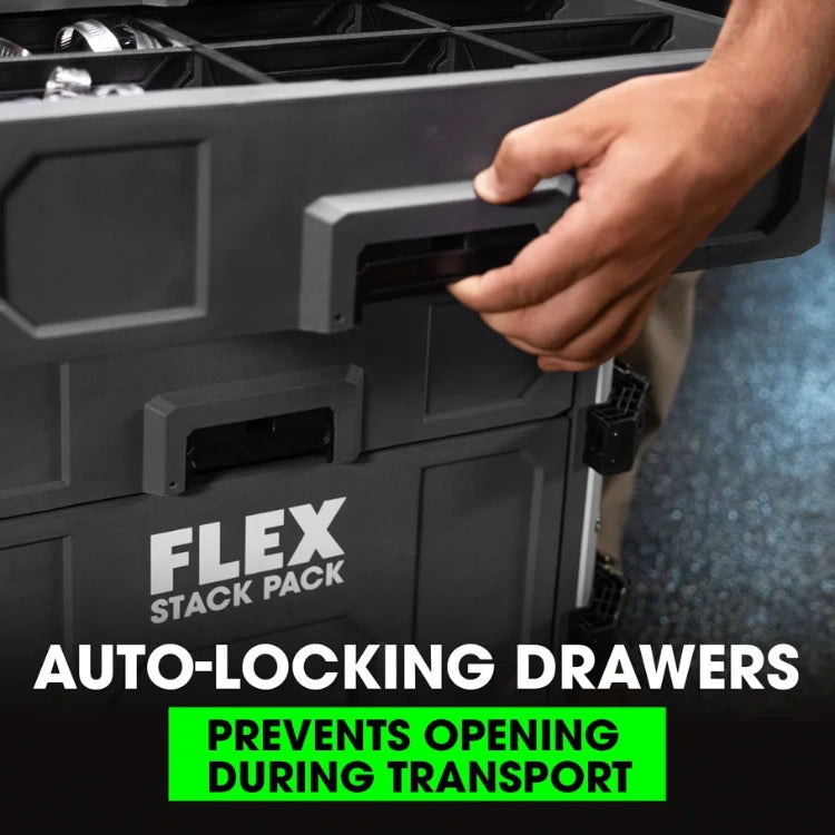 FLEX FS1105 STACK PACK™ 3-Drawer Tool Box