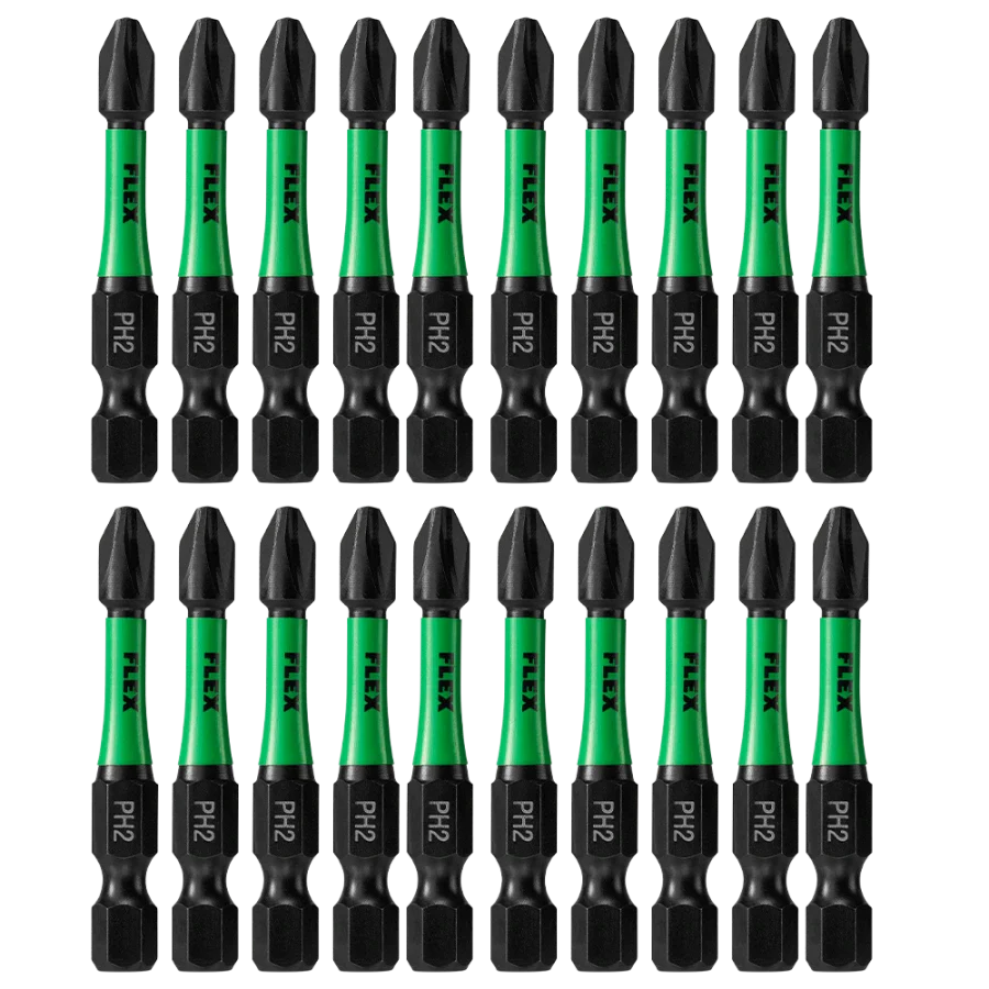 FLEX FA101002-20 2" PH2 Impact Driver Bit 20 Bulk