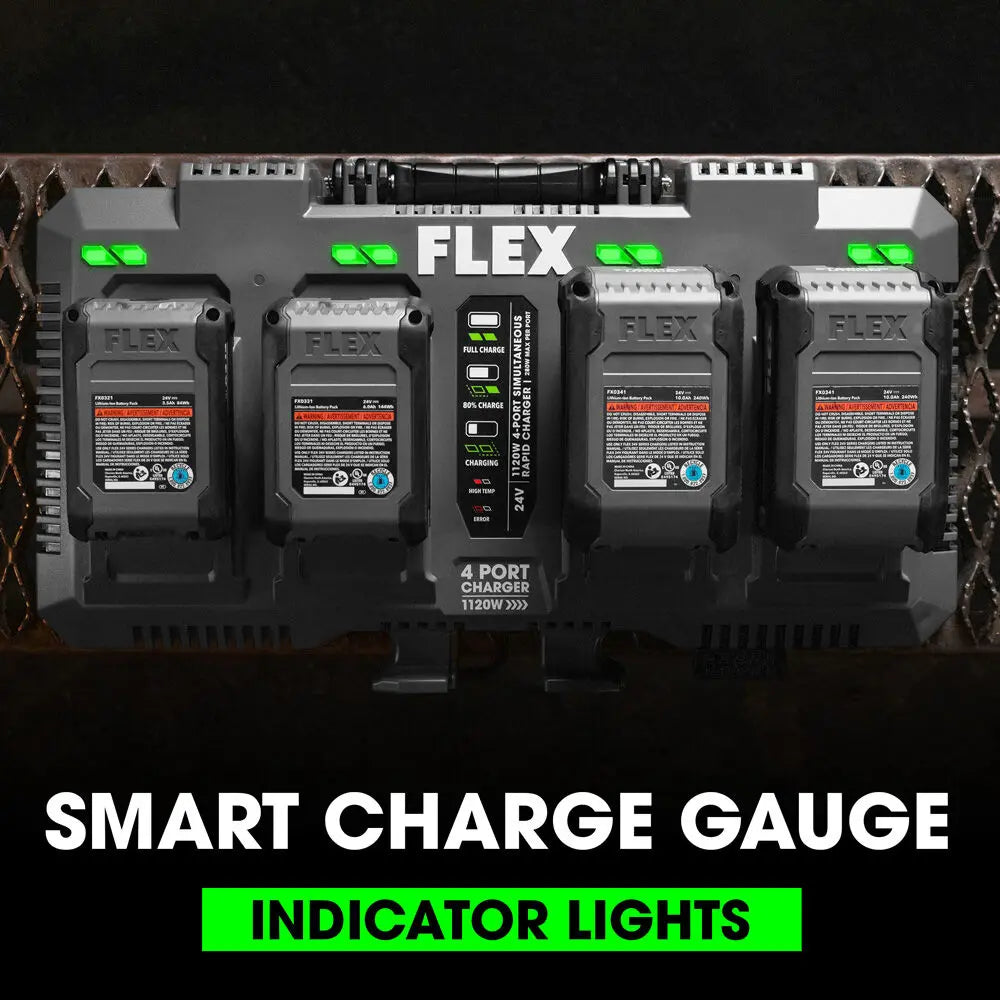 FLEX FX0451-Z 1120W 4-Pport Simultaneous Rapid Charger