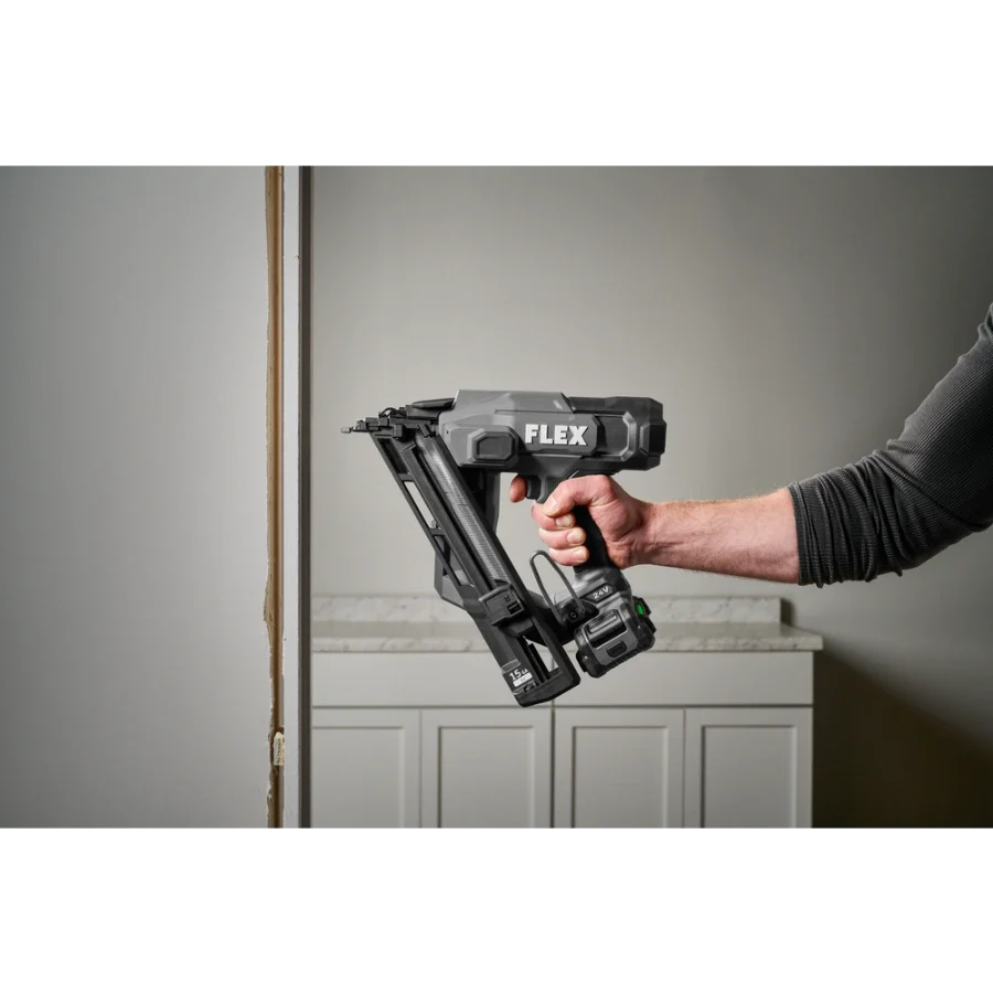 FLEX FX4311B-1A 15Ga Angled Nailer Kit (1x2.5Ah Battery+160W Charger)