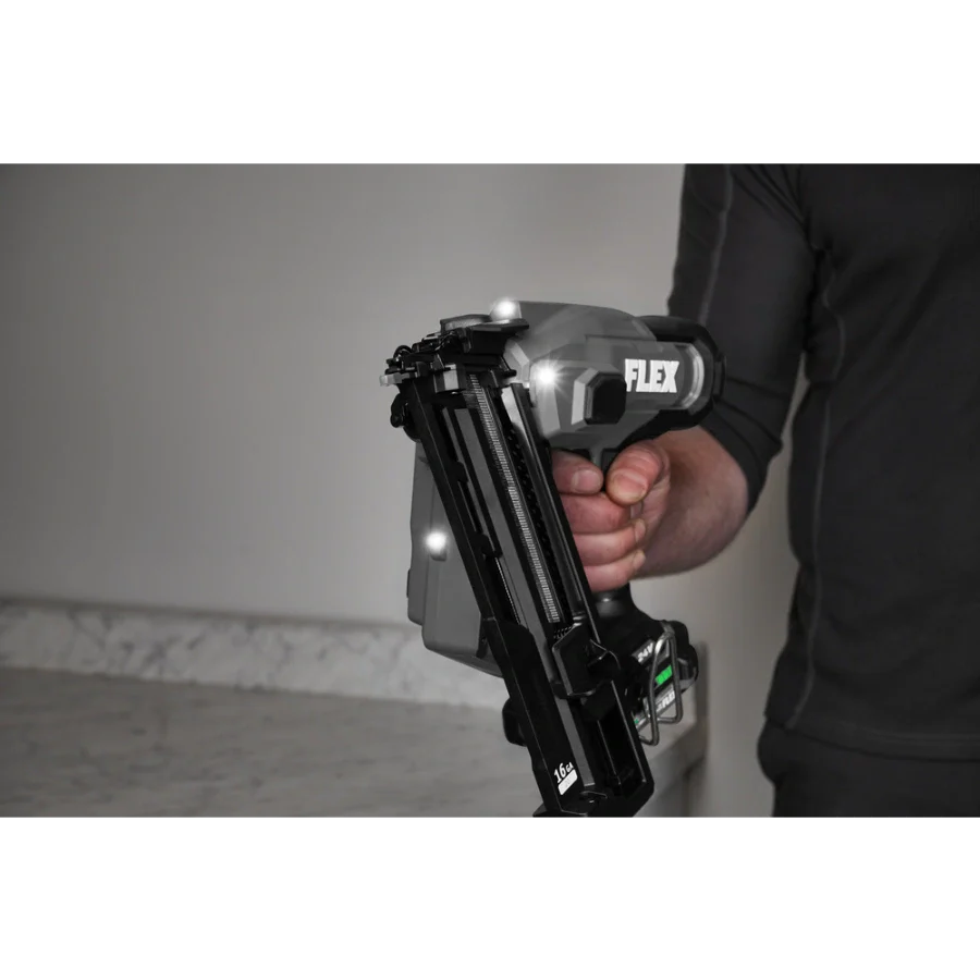 FLEX FX4321A-1A 16Ga Angled Nailer Kit (1x2.5Ah Battery+160W Charger)