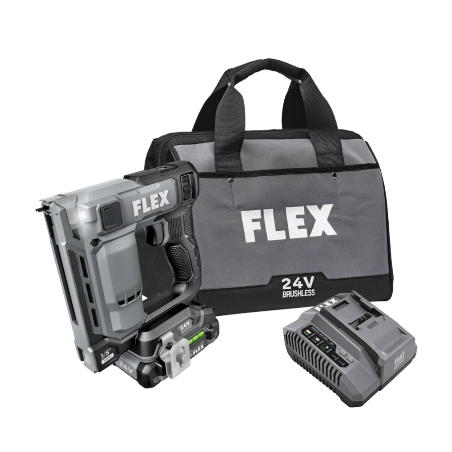 FLEX FX4521-1A 3/8" Stapler Kit (1x2.5Ah Battery+160W Charger)