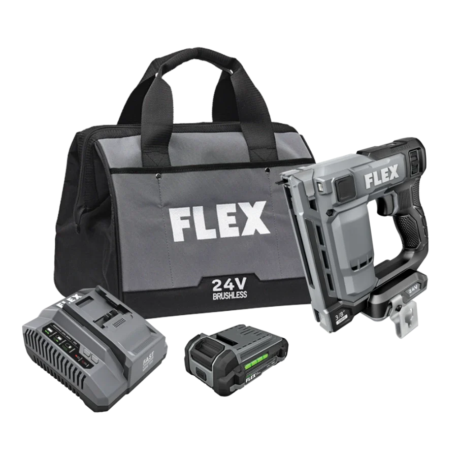 FLEX FX4521-1A 3/8" Stapler Kit (1x2.5Ah Battery+160W Charger)
