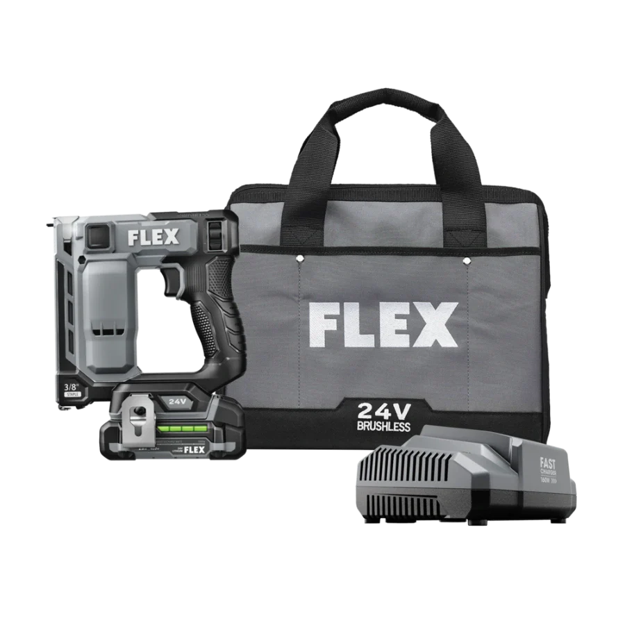 FLEX FX4521-1A 3/8" Stapler Kit (1x2.5Ah Battery+160W Charger)