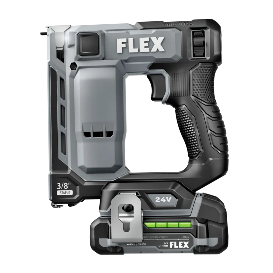 FLEX FX4521-1A 3/8" Stapler Kit (1x2.5Ah Battery+160W Charger)