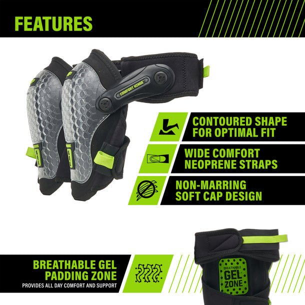 AWP L-22387-V5 Gel Pro Comfort Hinge Knee Pads