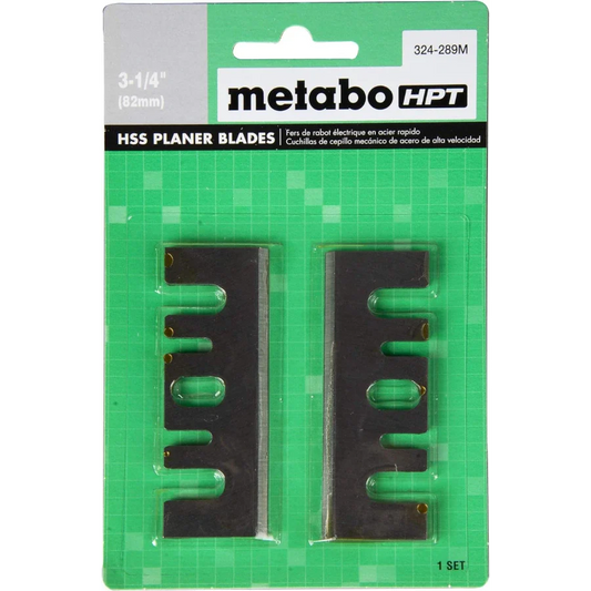 Metabo HPT 324289M 3-1/4" HSS Planer Blades 1pair