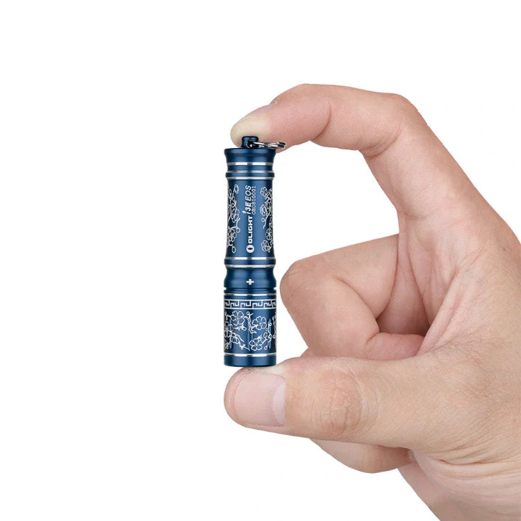 OLIGHT I3EBP i3E EOS Keychain Flashlight - Blue Porcelain