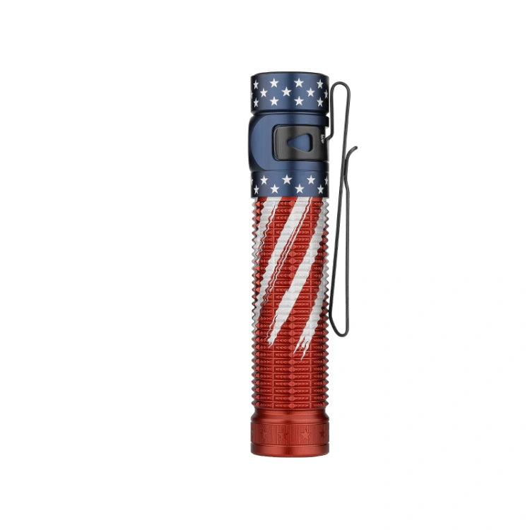 OLIGHT Baton 4 Pro Dual Switch High Lumen Compact EDC Flashlight - Stars & Stripes Edition