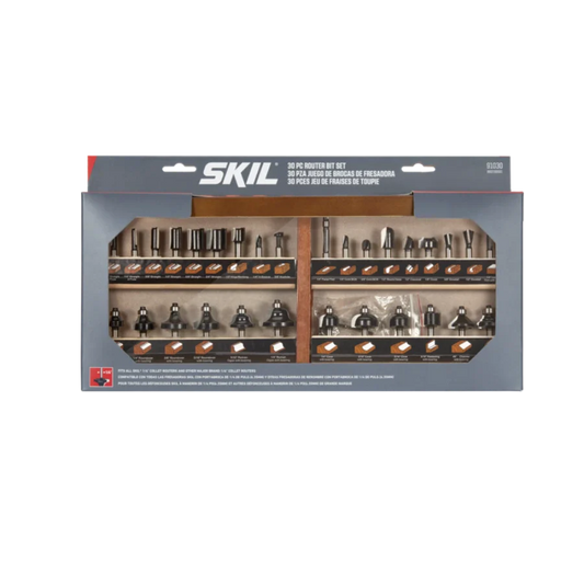 SKIL 91030 30pc Router Bit Set w/ Instructions