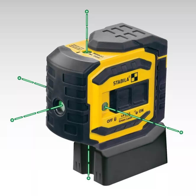 Stabila 03165 LA-5P G self-leveling, 5-Point/Dot GREENBEAM Laser