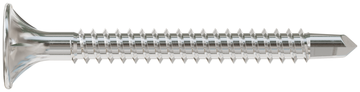 Simpson Strong-Tie F08T162WDB Self-Drilling Fiber-Cement Screw — #8 x 1-5/8 in. #2 Square Drive, Type 410 (3000-Qty) (Pack of 64)