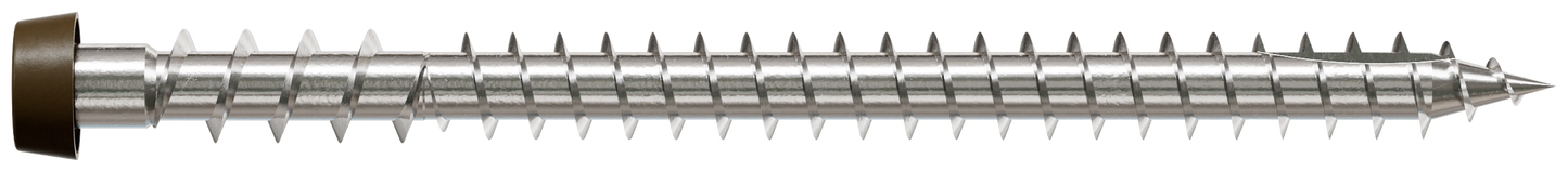 Simpson Strong-Tie DCU234MB305BR01 Deck-Drive™ DCU COMPOSITE Screw — #10 x 2-3/4 in. T20, Type 305, Brown 01 (1750-Qty) (Pack of 64)