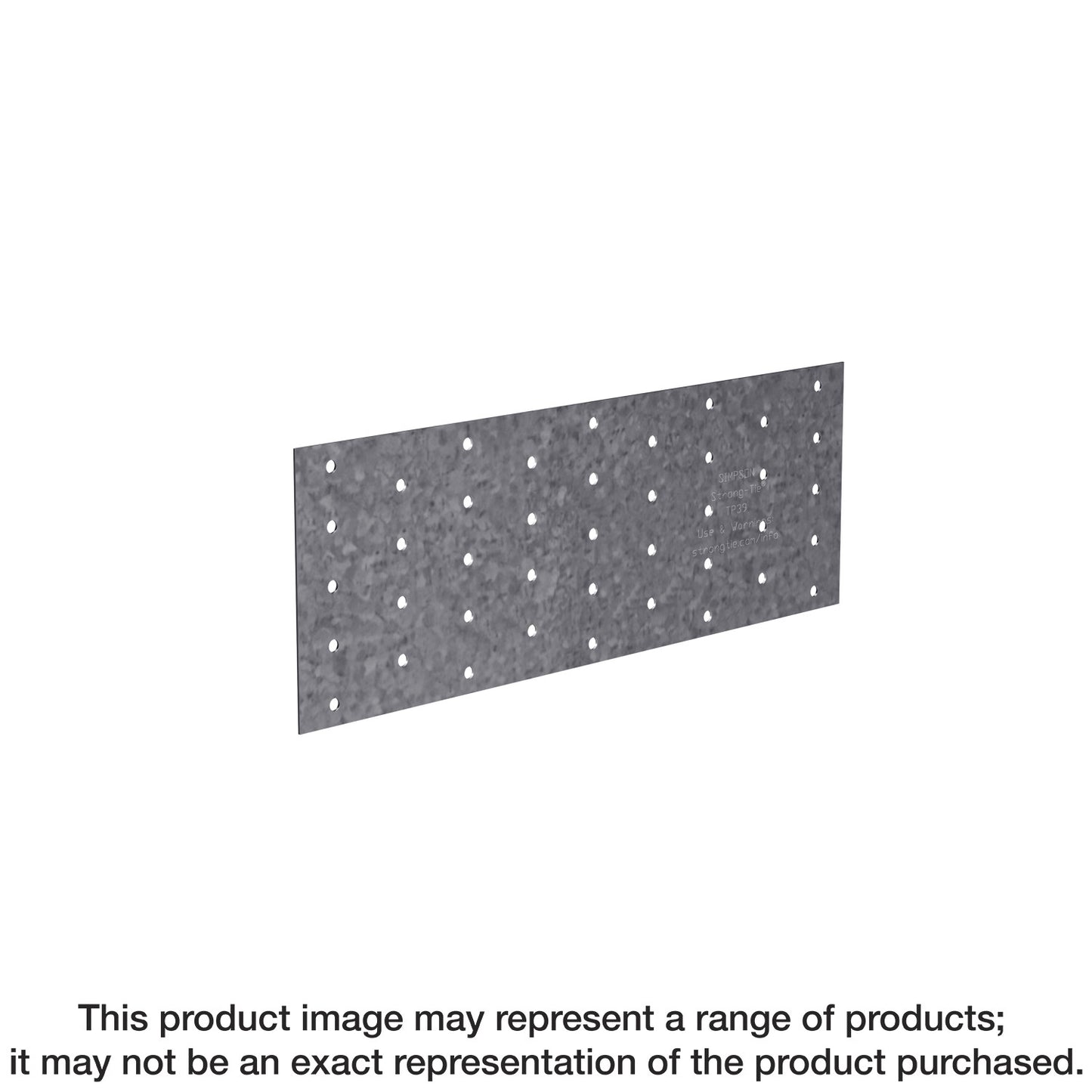 Simpson Strong-Tie TP316 TP 3-1/8 in. x 16 in. 20-Gauge Galvanized Tie Plate (Pack of 25)