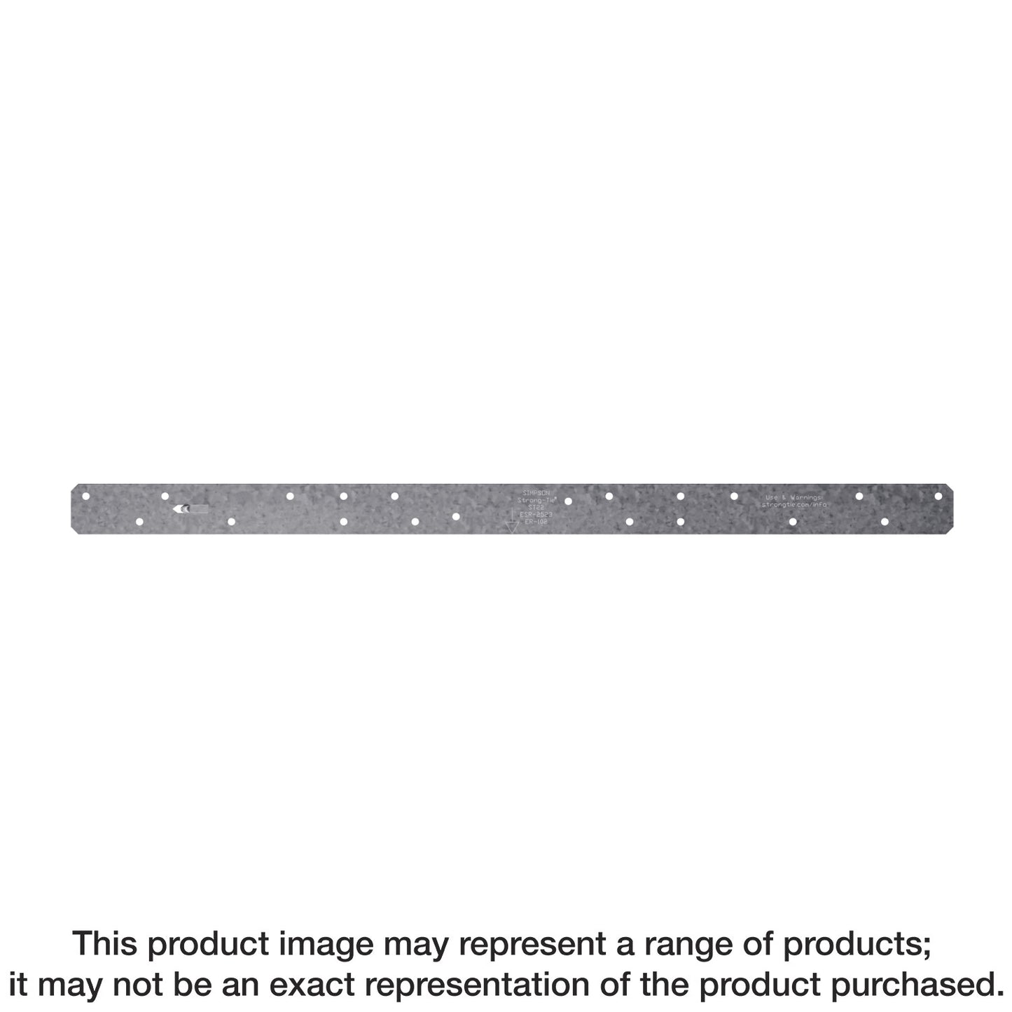 Simpson Strong-Tie ST22 ST 21-5/8 in. 16-Gauge Galvanized Strap Tie (Pack of 5000)