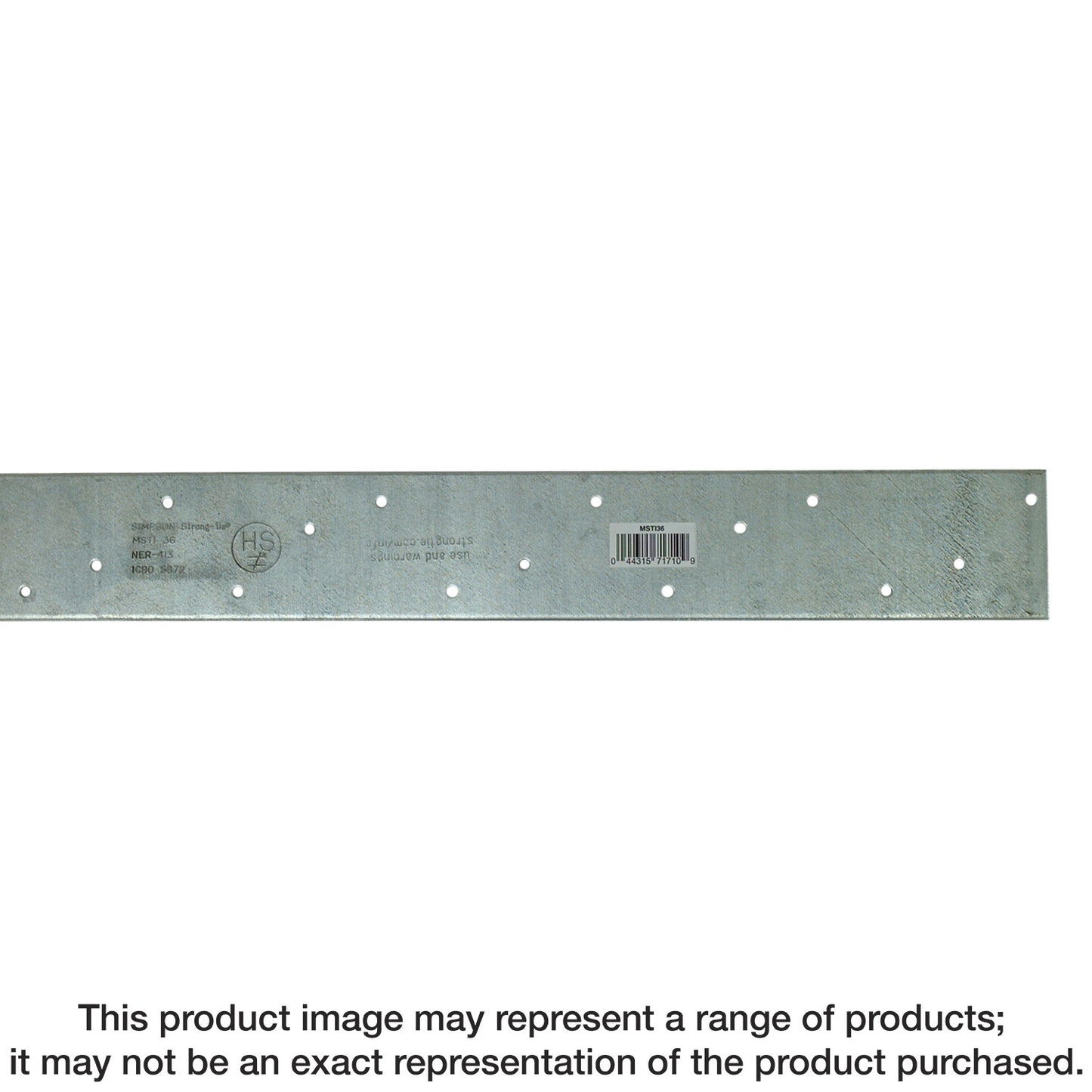 Simpson Strong-Tie MSTI36 MSTI 36 in. 12-Gauge Galvanized Medium Strap Tie (Pack of 10)