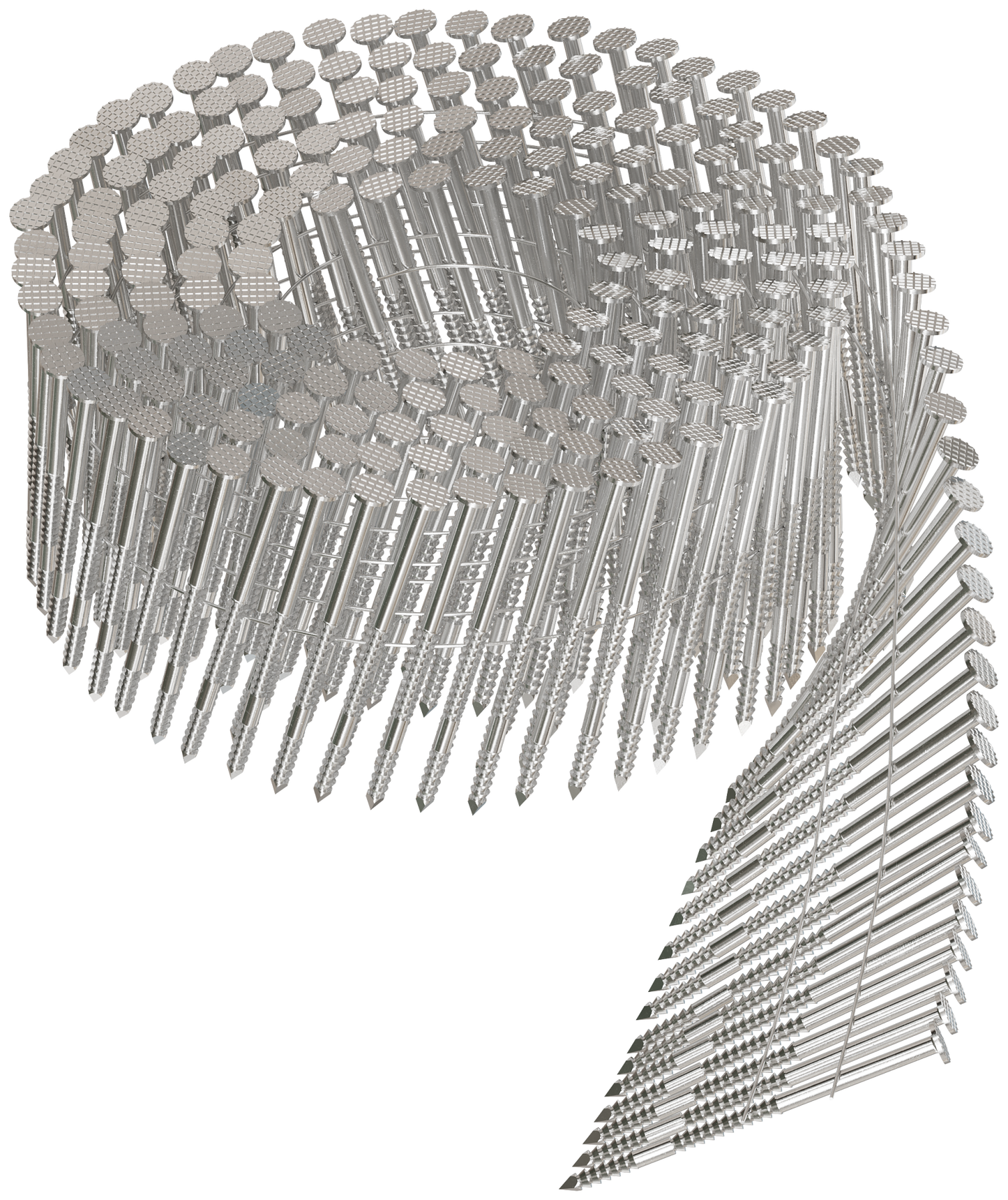 Simpson Strong-Tie T13A200SNJ 15° Wire Coil, Full Round Head, Ring-Shank Siding Nail — 2 in. Type 316 (1800-Qty) (Pack of 80)