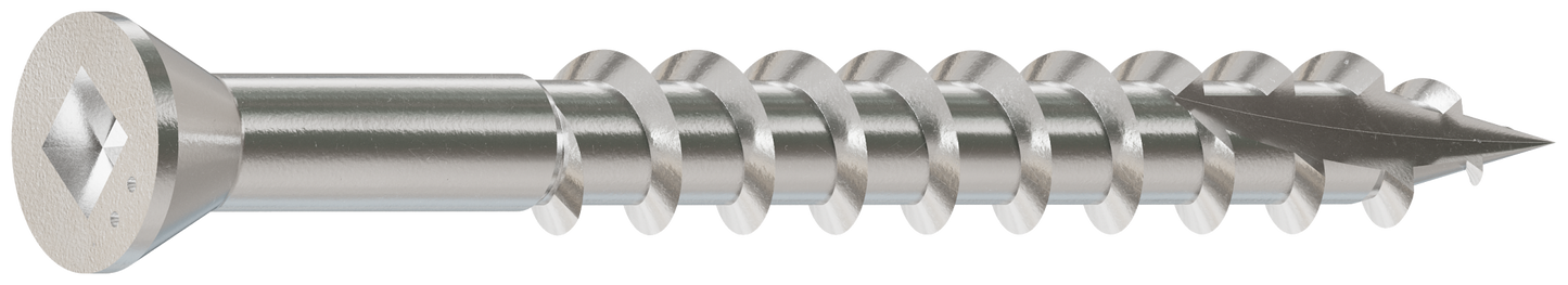 Simpson Strong-Tie S07162FB1 Trim-Head Screw, Square Drive — #7 x 1-5/8 in. #1 SQ, Type 305 (1 lb.)