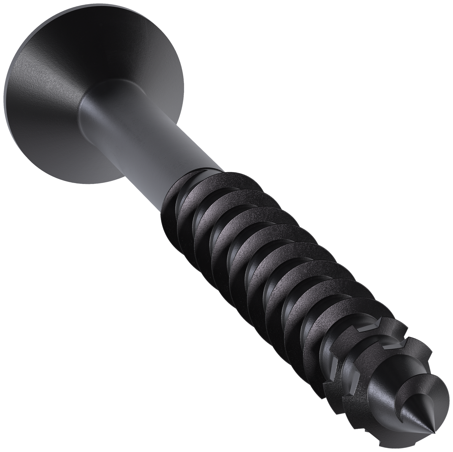 Simpson Strong-Tie TNTBL25234TF Titen Turbo™ — 1/4 in. x 2-3/4 in. 6-Lobe Flat-Head Concrete and Masonry Screw, Black (100-Qty) (Pack of 5)