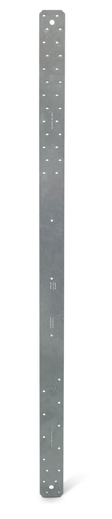 Simpson Strong-Tie MSTCM60 MSTCM 59-1/2 in. 16-Gauge Galvanized Medium Strap Tie for Masonry (Pack of 10)