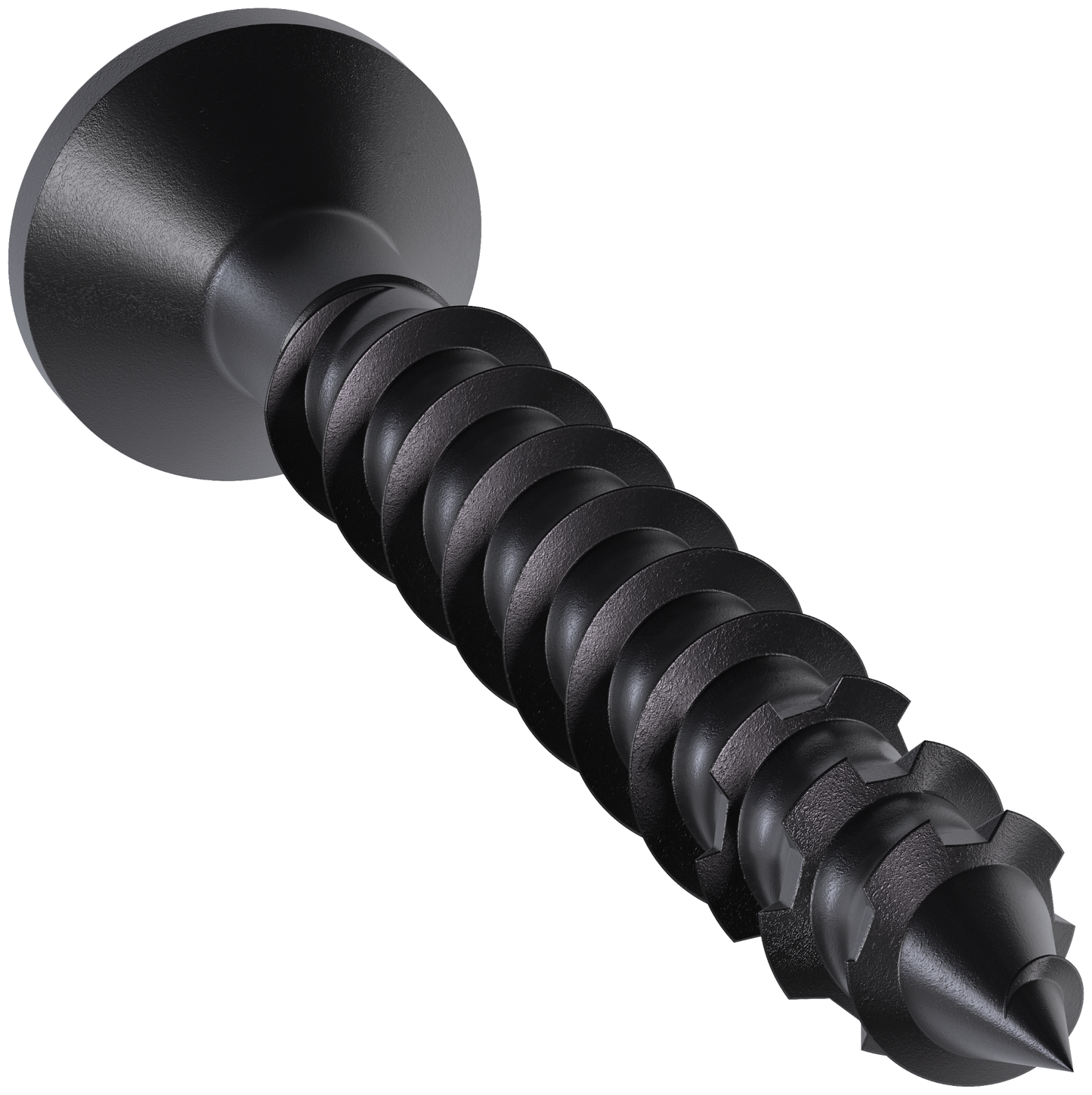 Simpson Strong-Tie TNTBL18134TF Titen Turbo™ — 3/16 in. x 1-3/4 in. 6-Lobe Flat-Head Concrete and Masonry Screw, Black (100-Qty) (Pack of 5)