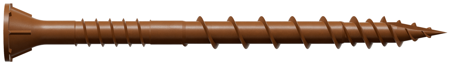 Simpson Strong-Tie DSVR212MB Deck-Drive™ DSV WOOD Screw — #10 x 2-1/2 in. T-25, Flat Head, Quik Guard®, Red (1750-Qty) (Pack of 64)