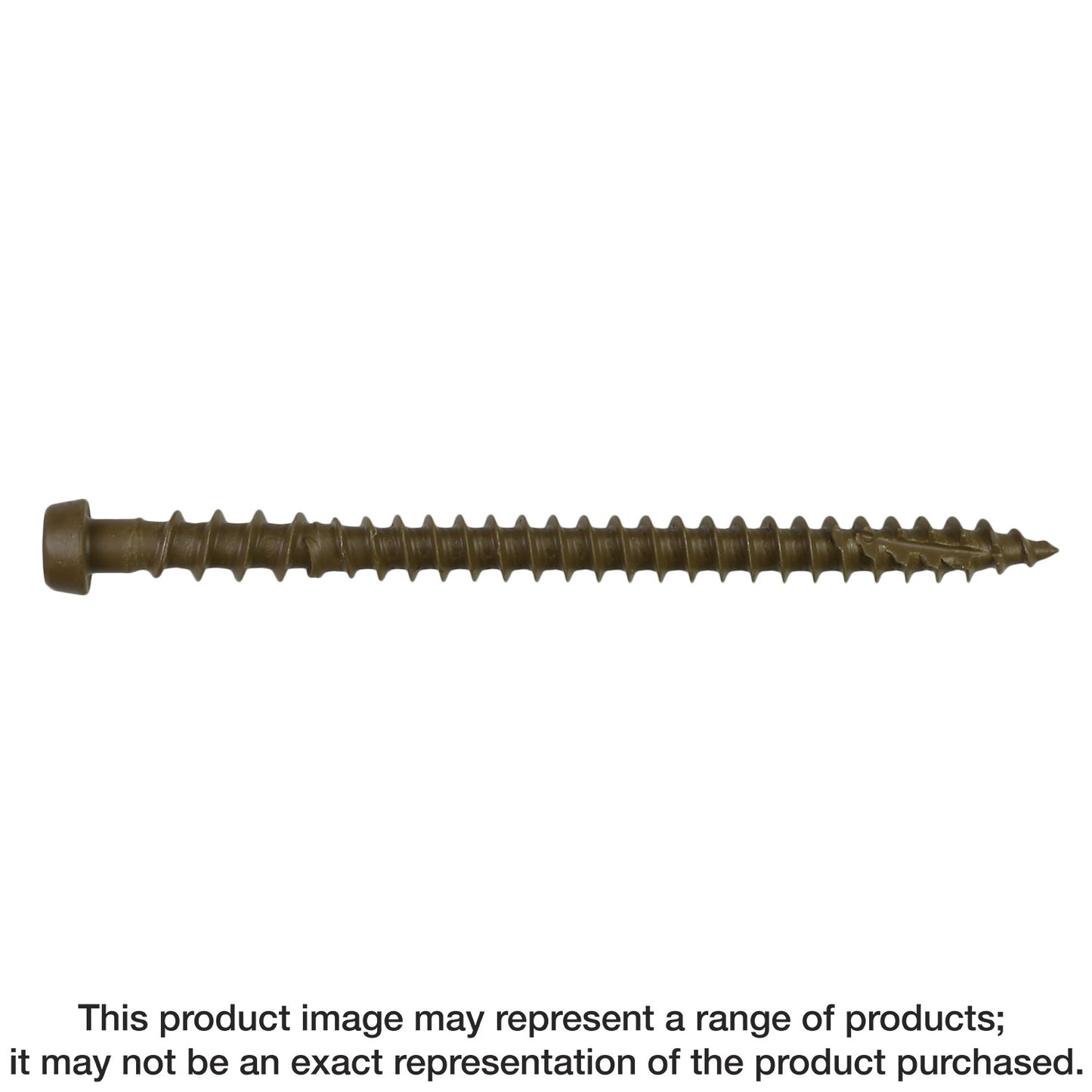 Simpson Strong-Tie DCU234RDR70 Deck-Drive™ DCU COMPOSITE Screw — #10 x 2-3/4 in. T20, Quik Guard®, Red (70-Qty) (Pack of 5)