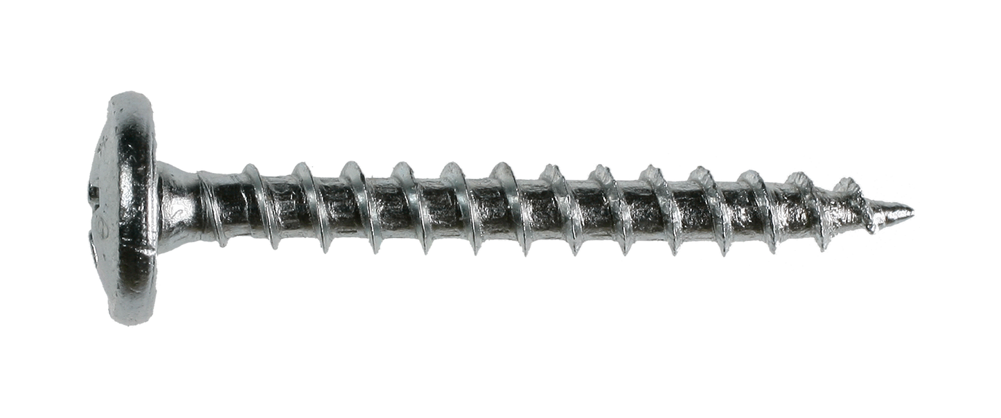 Simpson Strong-Tie SD8X1.25-R Wafer-Head Screw — #8 x 1-1/4 in. #2 Phillips, Clear Zinc Coating (100-Qty)