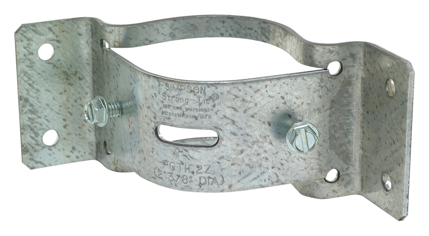 Simpson Strong-Tie PGTIC2Z-R PGTIC ZMAX® Galvanized Inside-Corner Pipe Grip Tie® for 2 in. Pipe