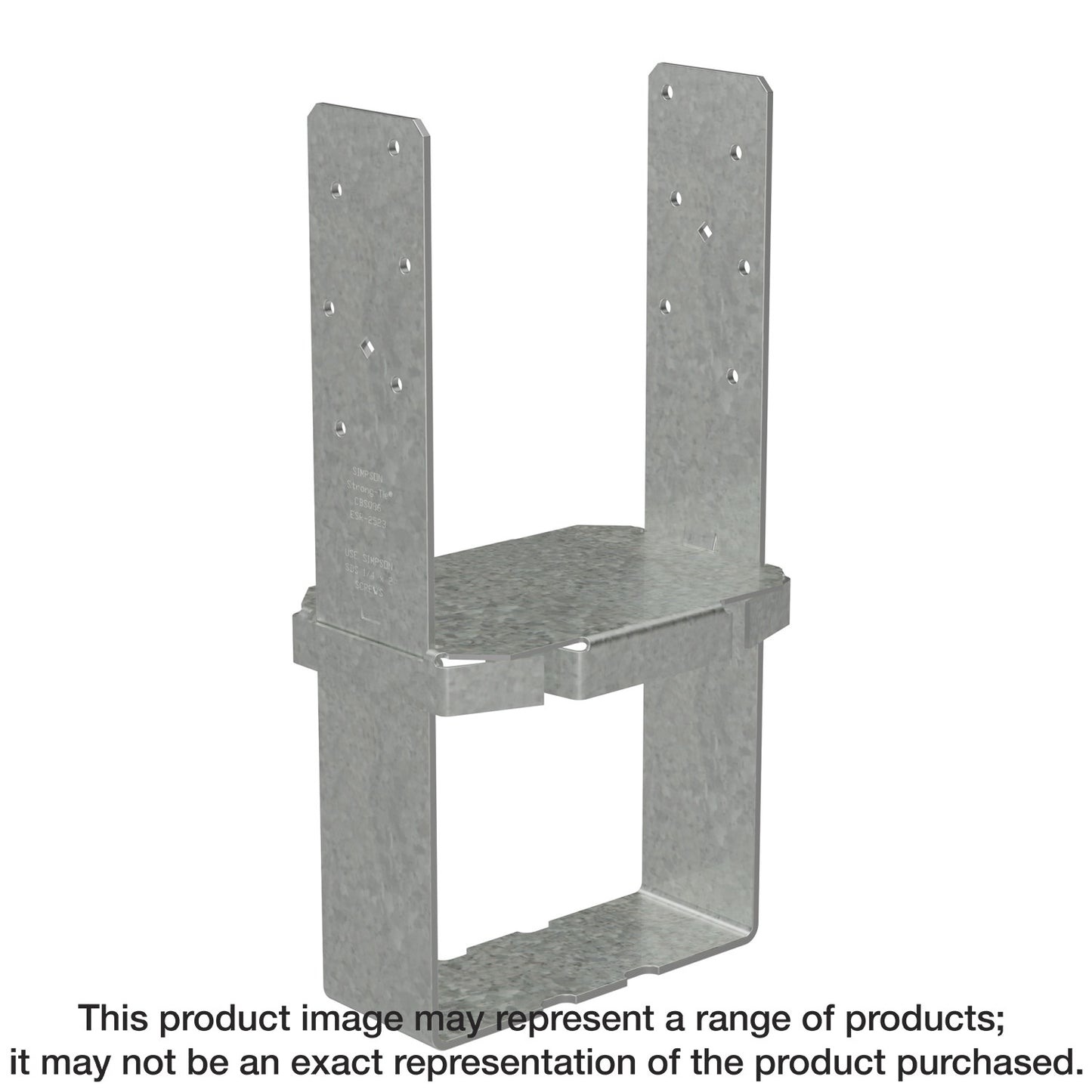 Simpson Strong-Tie CBSQ44 CBSQ Galvanized Standoff Column Base for 4x4 (Pack of 12)