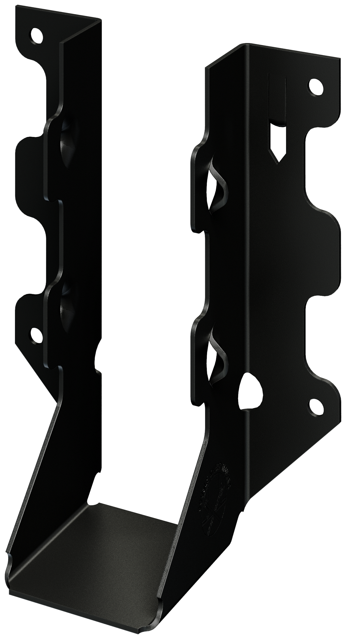 Simpson Strong-Tie LUS26PC Outdoor Accents® LUSPC ZMAX®, Black Powder-Coated Face-Mount Joist Hanger for 2x6 (Pack of 12)