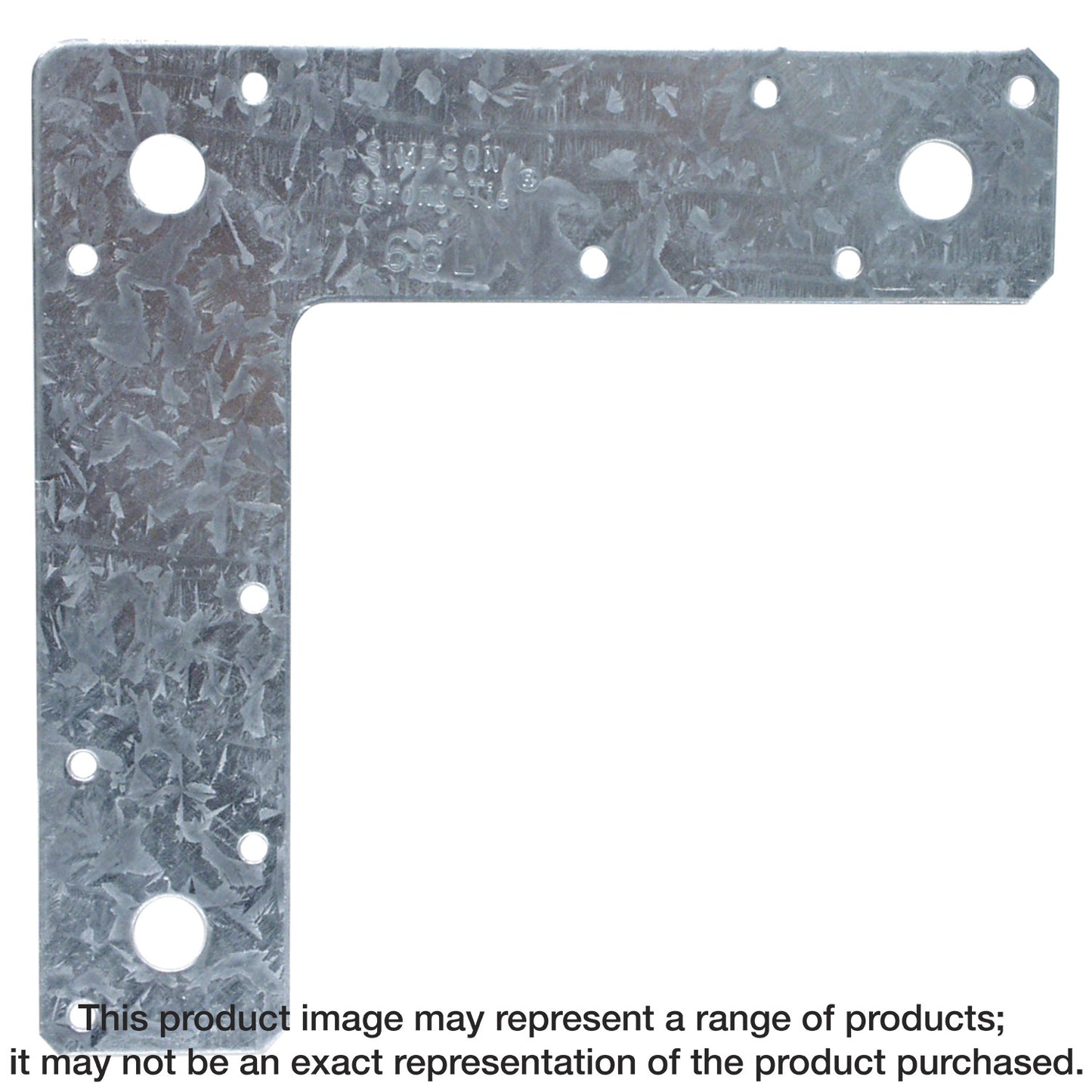 Simpson Strong-Tie 66L 6 in. x 6 in. 14-Gauge Galvanized L Strap