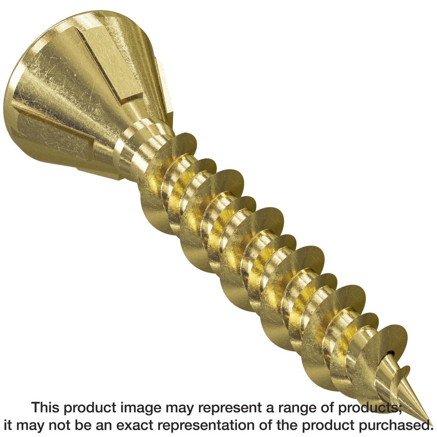 Simpson Strong-Tie MTHZ1S Strong-Drive® MTH Wood Underlayment Screw (Collated) — #7 x 1 in. Yellow Zinc (2500-Qty)