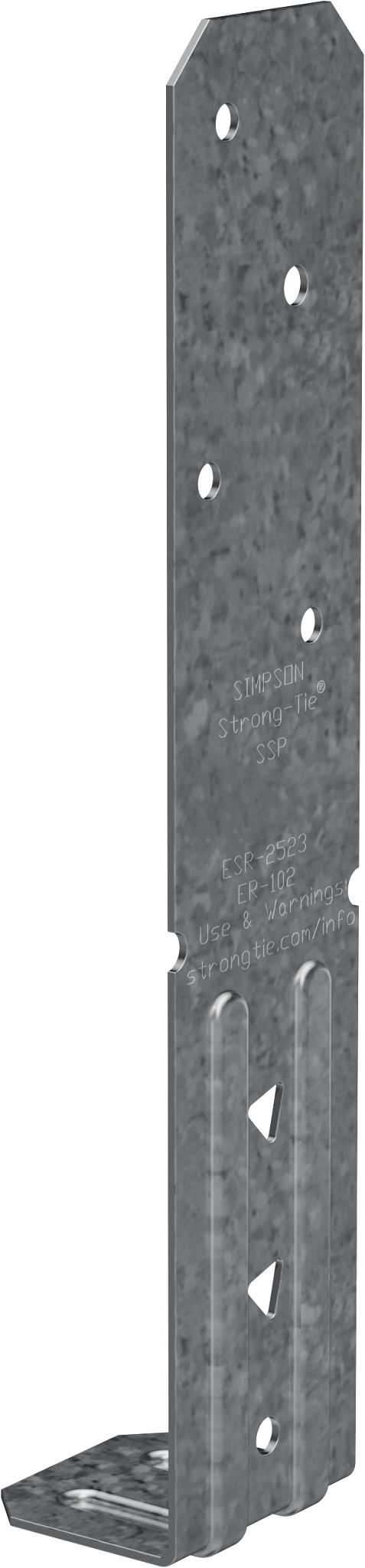 Simpson Strong-Tie SSP SSP 18-Gauge Galvanized Single Stud Plate (Pack of 5400)
