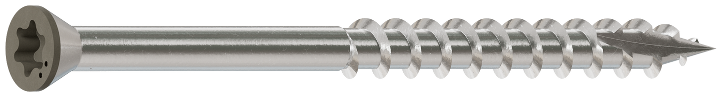 Simpson Strong-Tie S07225FTBGR Trim-Head Screw, 6-Lobe Drive — #7 x 2-1/4 in. T15 Type 305, Gray (1750-Qty) (Pack of 150)