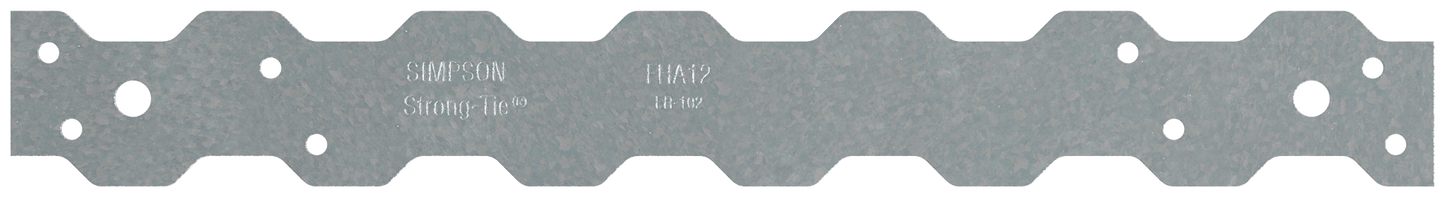 Simpson Strong-Tie FHA12 FHA 11-5/8 in. 12-Gauge Galvanized Strap Tie (Pack of 6000)