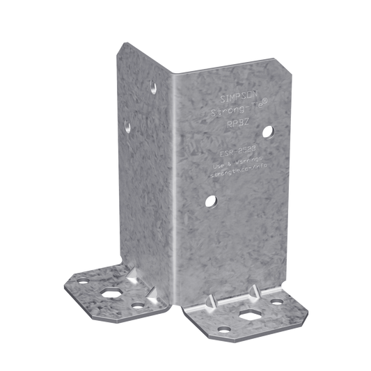 Simpson Strong-Tie RPBZ RPBZ ZMAX® Galvanized Retrofit Post Base for Double 2x4
