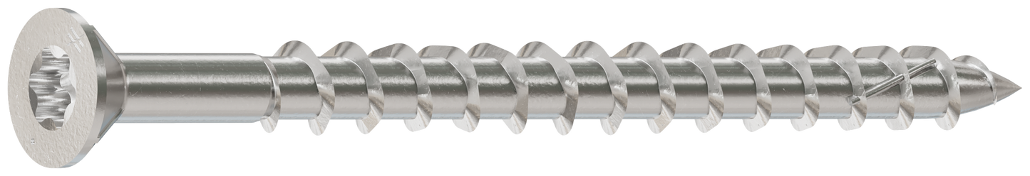Simpson Strong-Tie T10250DWP Deck-Drive™ DWP WOOD SS Screw — #10 x 2-1/2 in. T-25, Flat Head, Type 316 (50-Qty)